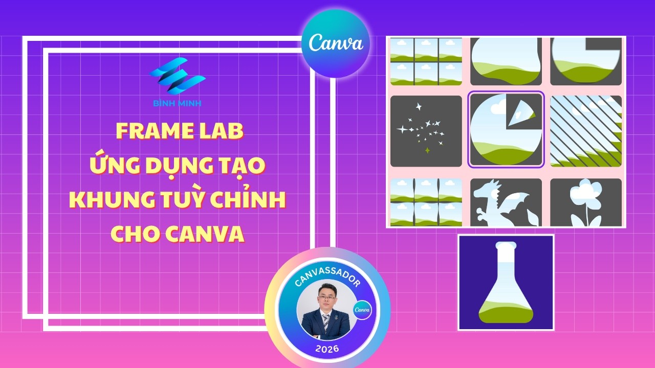 Tạo khung tuỳ chỉnh phong cách riêng cực dễ với Frame Lab trên Canva