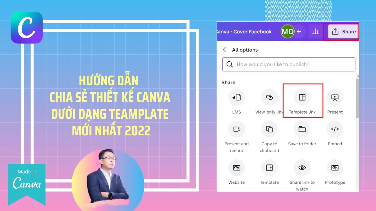 Hướng dẫn chia sẻ thiết kế Canva dưới dạng template 2022 mới nhất
