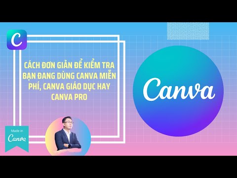 C&aacute;ch đơn giản để kiểm tra bạn đang d&ugrave;ng Canva miễn ph&iacute;, Canva gi&aacute;o dục hay Canva Pro