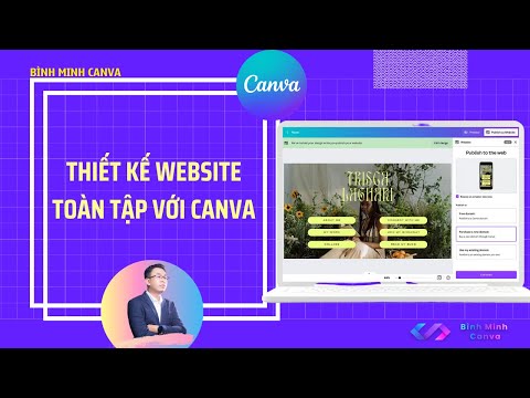 Thiết kế website to&agrave;n tập với Canva - B&igrave;nh Minh Canva