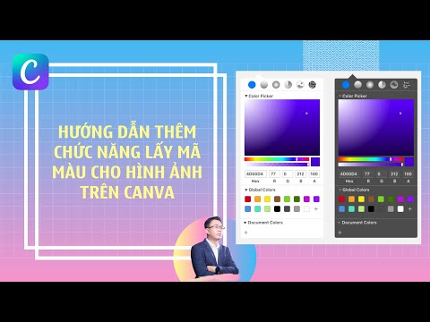 Hướng dẫn th&ecirc;m chức năng lấy m&atilde; m&agrave;u tr&ecirc;n h&igrave;nh ảnh cho Canva