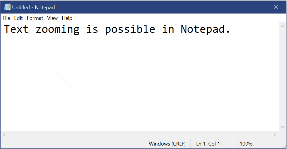 Bản cập nhật lớn của Notepad