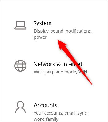 Ultimate Performance - tính năng tối ưu hiệu suất trong Windows 10 17 Nhấp vào danh mục System.