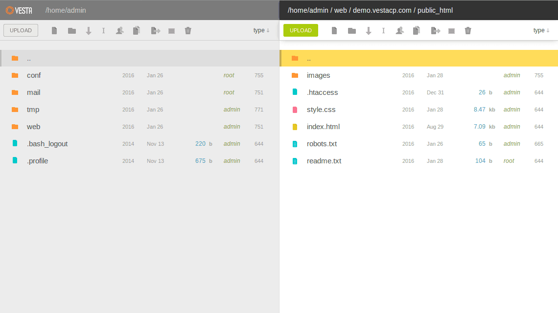 Get the official VestaCP File Manager plugin for free, forever 3