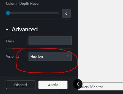 Ngăn các block trong UXBuider tạo HTML khi chọn hidden 1