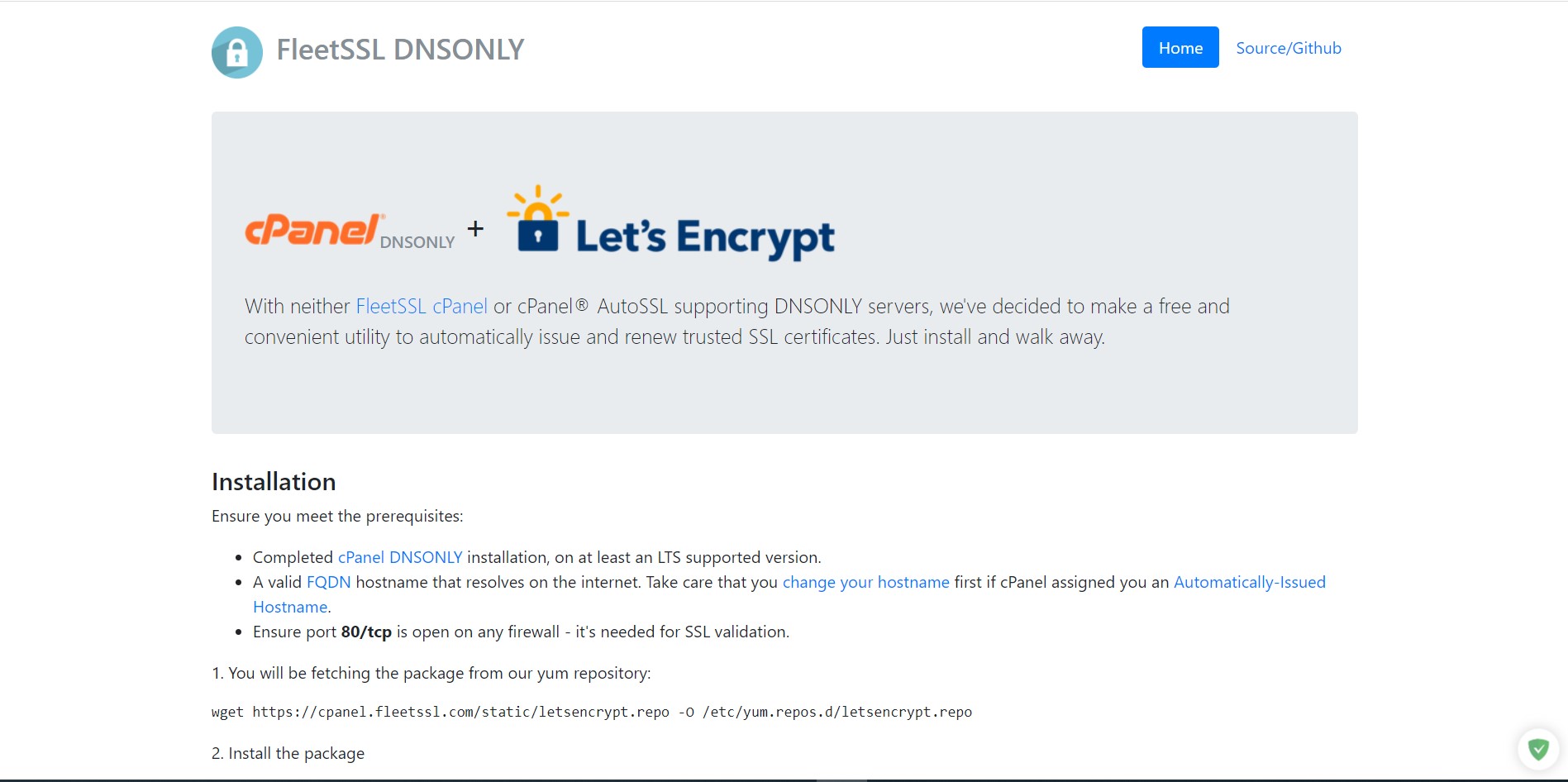 Hướng dẫn cài đặt SSL từ Let's Encrypt cho hostname cPanel DNSONLY 1
