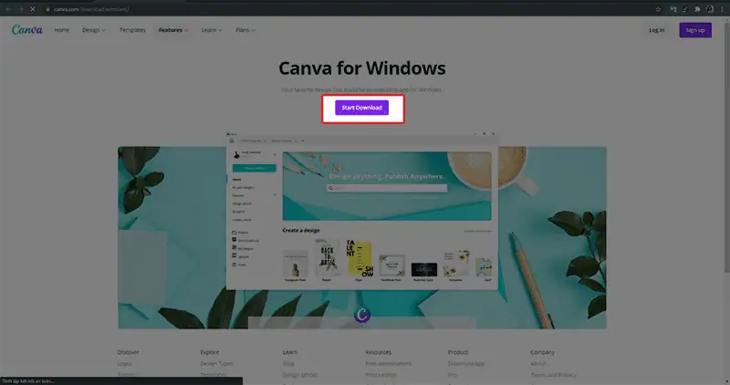 C&aacute;ch tải, c&agrave;i đặt Canva tr&ecirc;n m&aacute;y t&iacute;nh