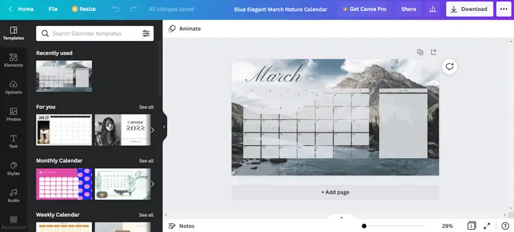 Dùng Canva cải thiện chất lượng công việc 7 Sắp xếp công việc bằng lịch