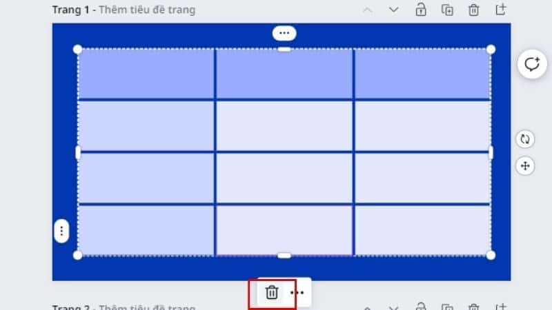 Chọn icon X&oacute;a như ảnh