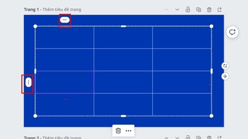 Gộp h&agrave;ng hoặc cột trong bảng Canva