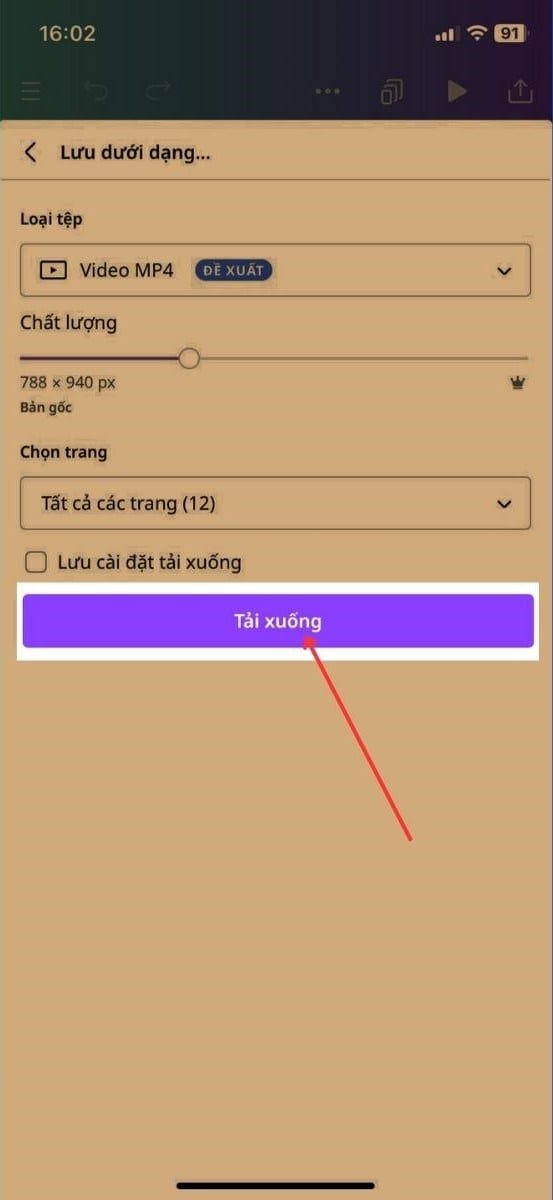 Chọn&nbsp;Tải xuống