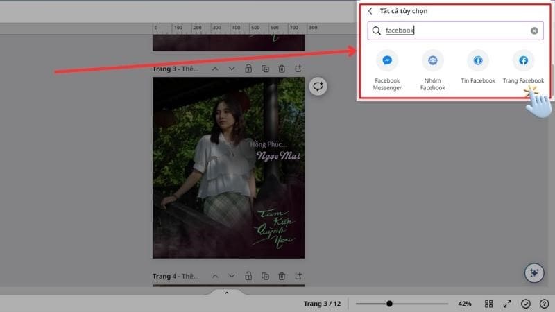 Bấm t&ecirc;n trang web v&agrave; ứng dụng m&agrave; bạn muốn lưu thiết kế