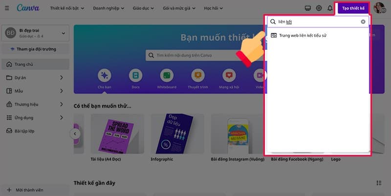 C&aacute;ch tạo link Bio tr&ecirc;n Instagram cực dễ, nhanh gọn bằng Canva