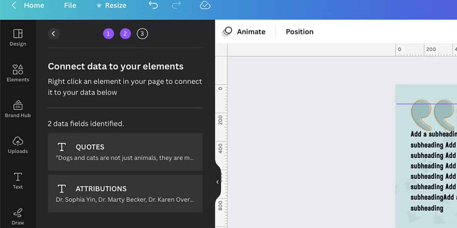 T&ugrave;y chọn Bulk Create trong Canva