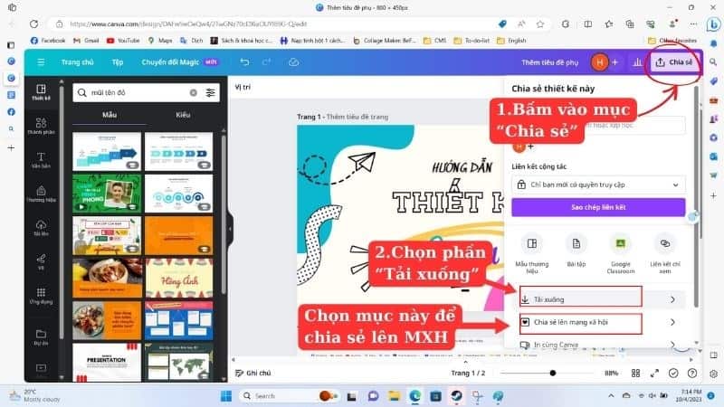 Chọn mục Chọn mục